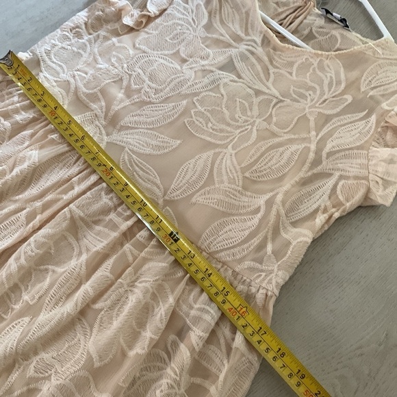 Suncoo Paris Serlie Robe Carry Lace Embroidered Dress Being Size T2/M ruffle - Picture 16 of 16